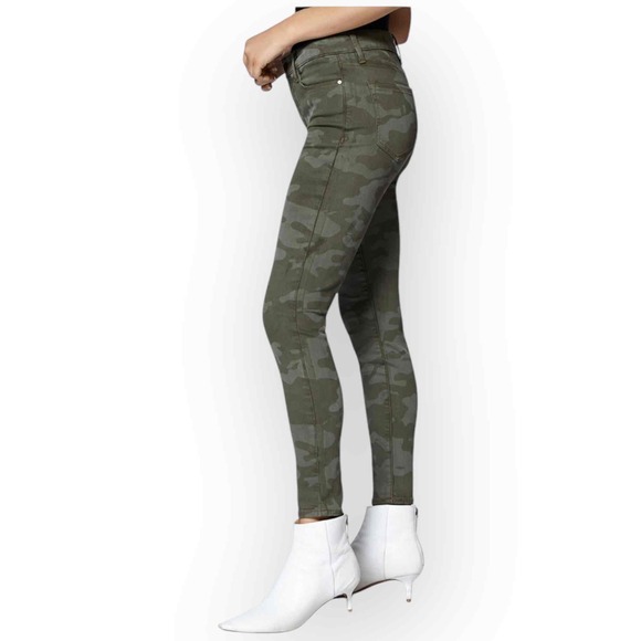 NWT Social Standard by Sanctuary High Rise Skinny Ankle Jeans 10/30 Camo 775 - Picture 2 of 7